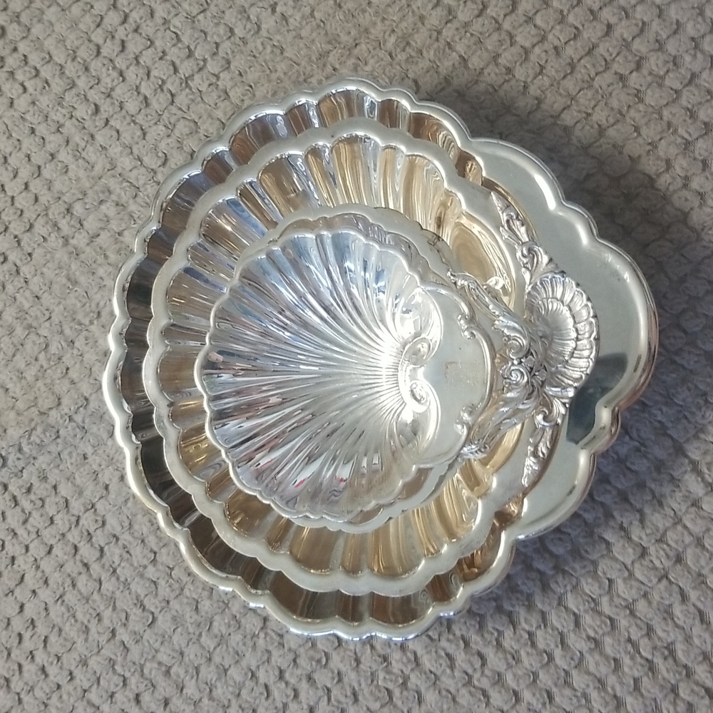 Seashell Silver Plated Dishes